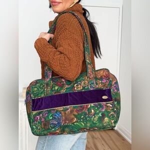 Vintage 80’s Rialto Quilted Carry All Tote Bag